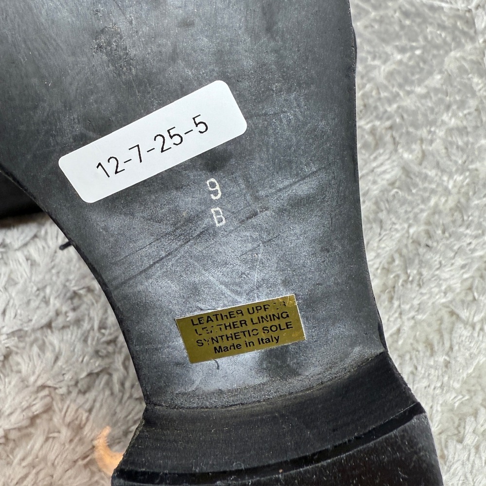 Kenneth Cole Shoes Women's 9B Vintage Black 90s Y2K Leather Block Heel Oxford - Picture 12 of 12